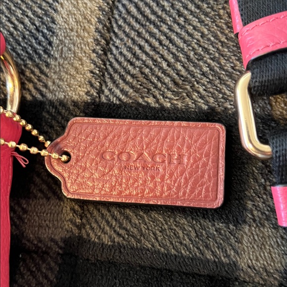 Coach Signature Jacquard Dempsey Bucket Crossbody Bag With Stripes and Patch - Picture 9 of 15